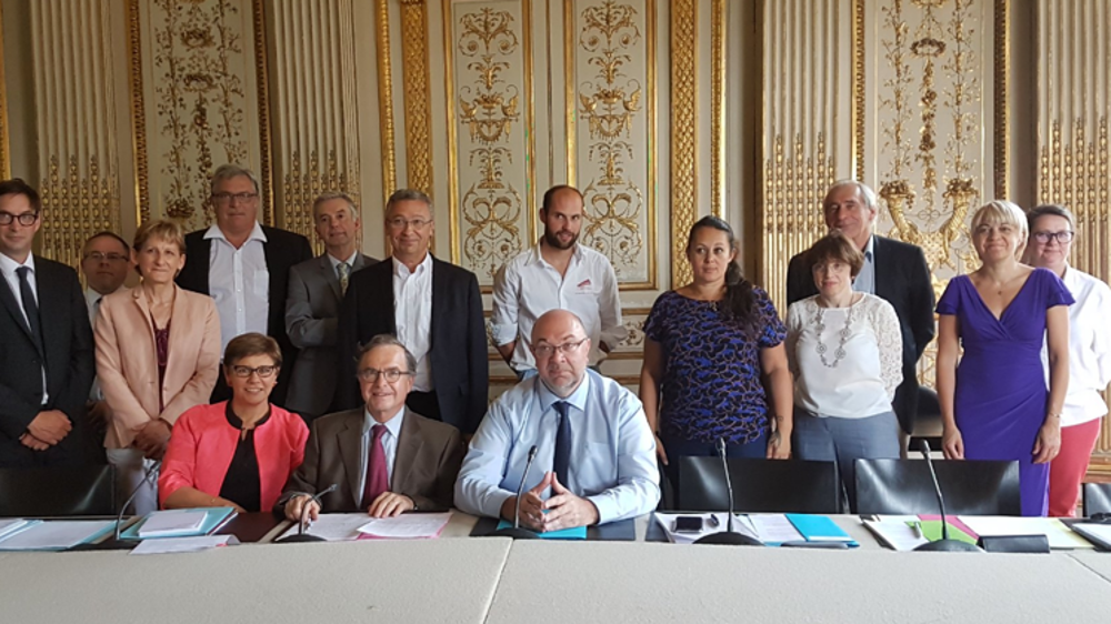 Photo du compte Twitter de Stéphane Travert, ministre de l’Agriculture. @StTRAVERT